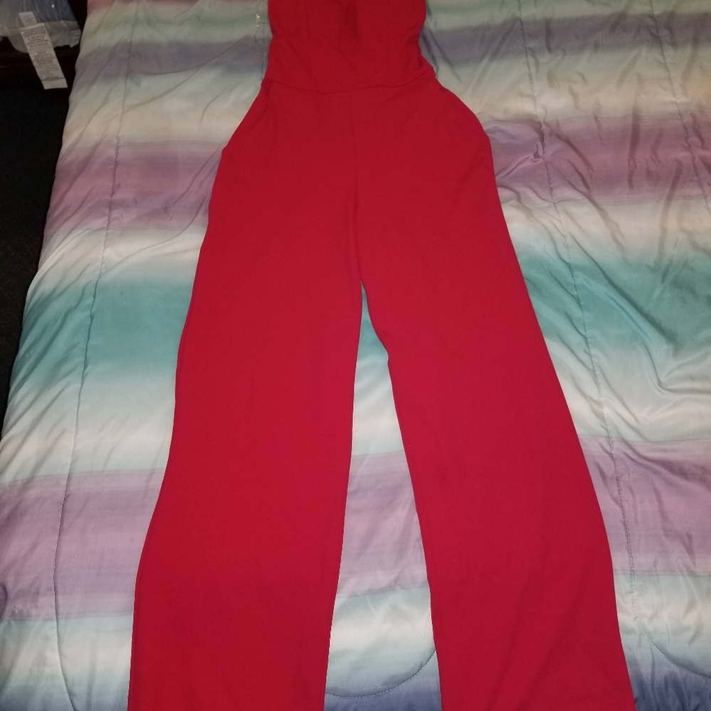 Red jumpsuit - Picture 6 of 7